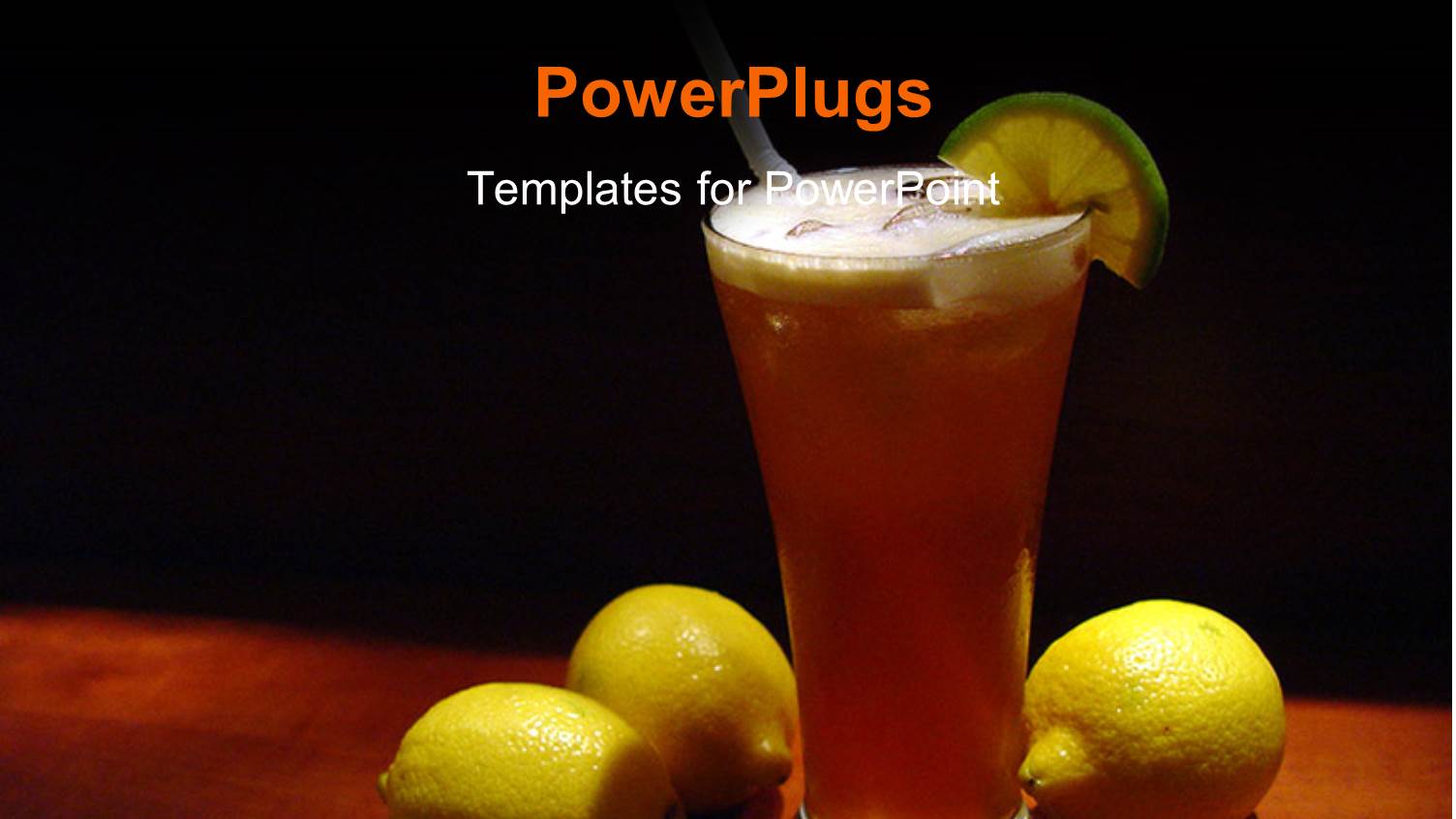 a Cup of Drink with Three Lemons on a Table