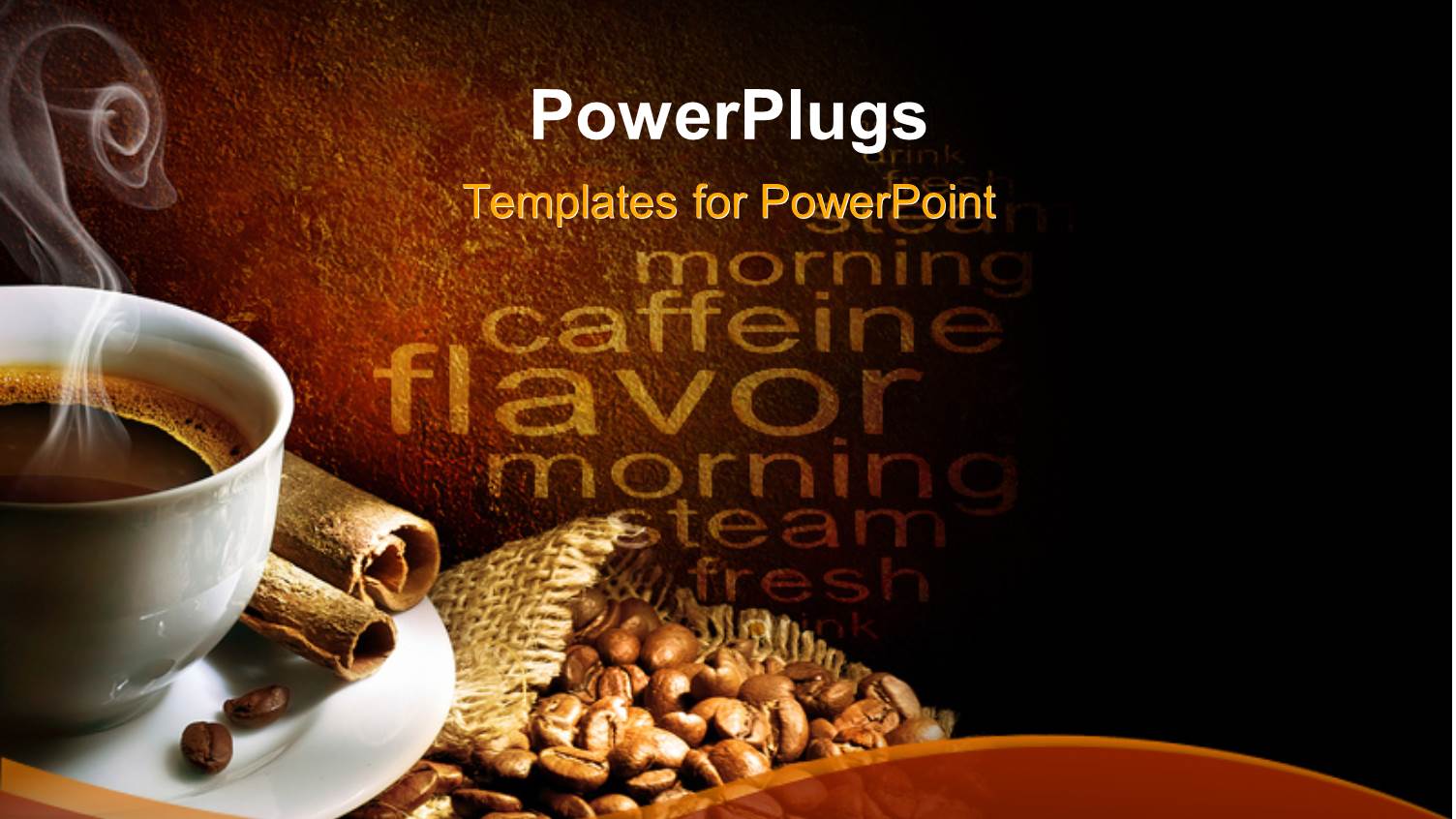 a Cup of Hot Coffee with Coffee Beans in the Background