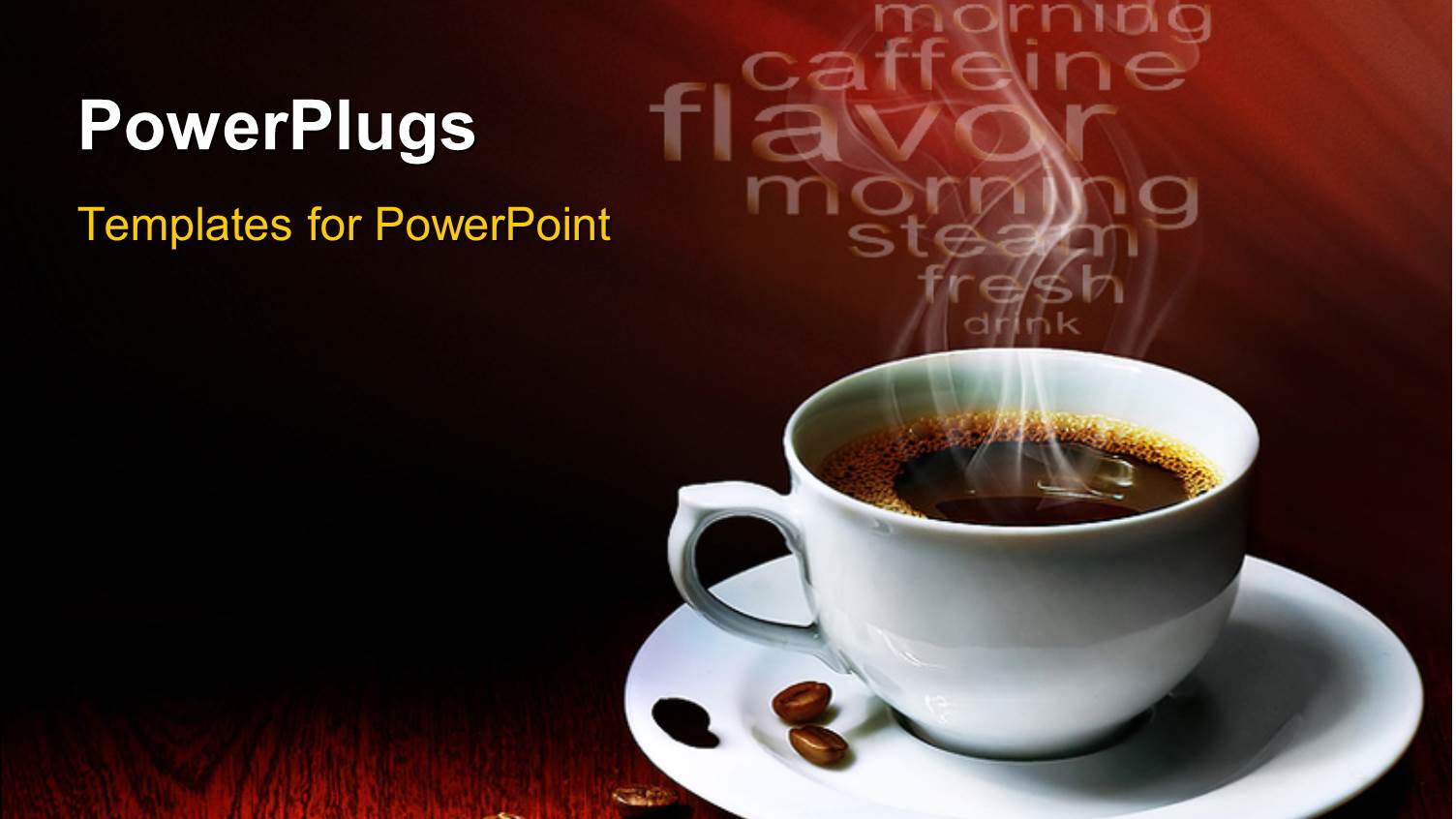 a Cup of Hot Coffee with Reddish Background