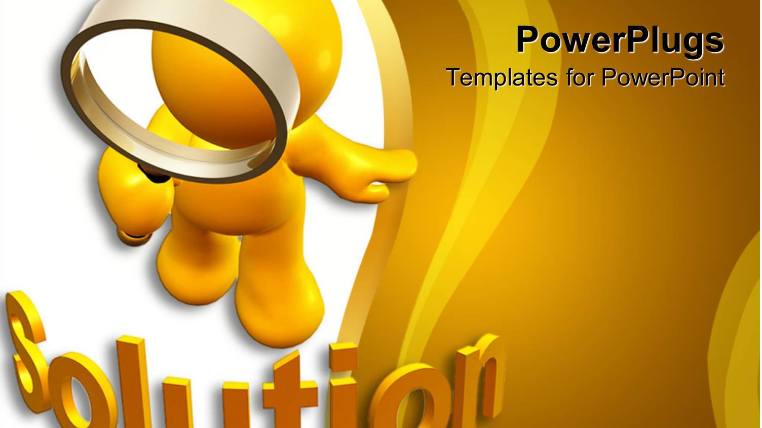 Cute 3D Figure Carrying Finding Glass Seeking Solution