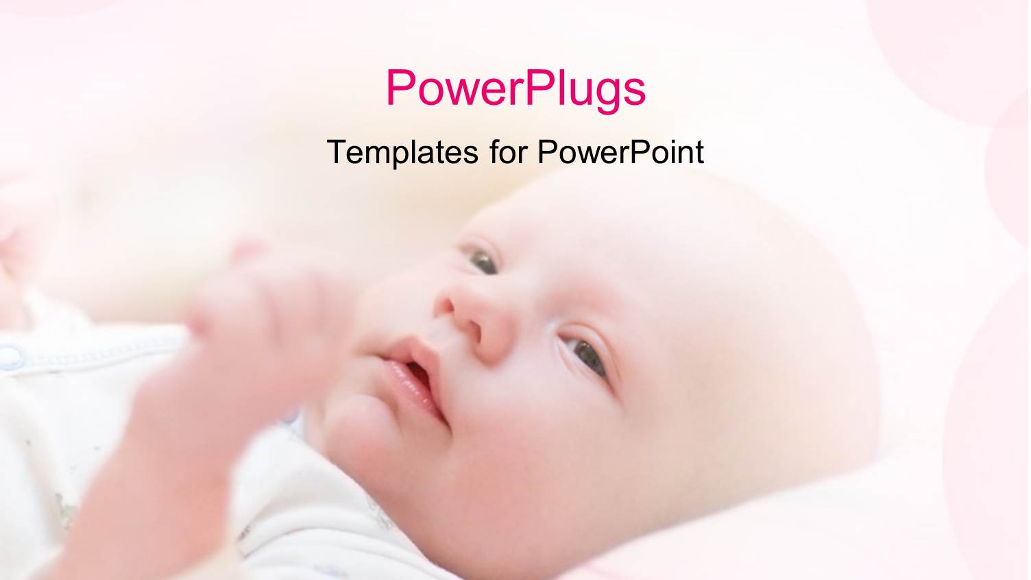 a Cute Child with a Pinkish Background and Place for Text