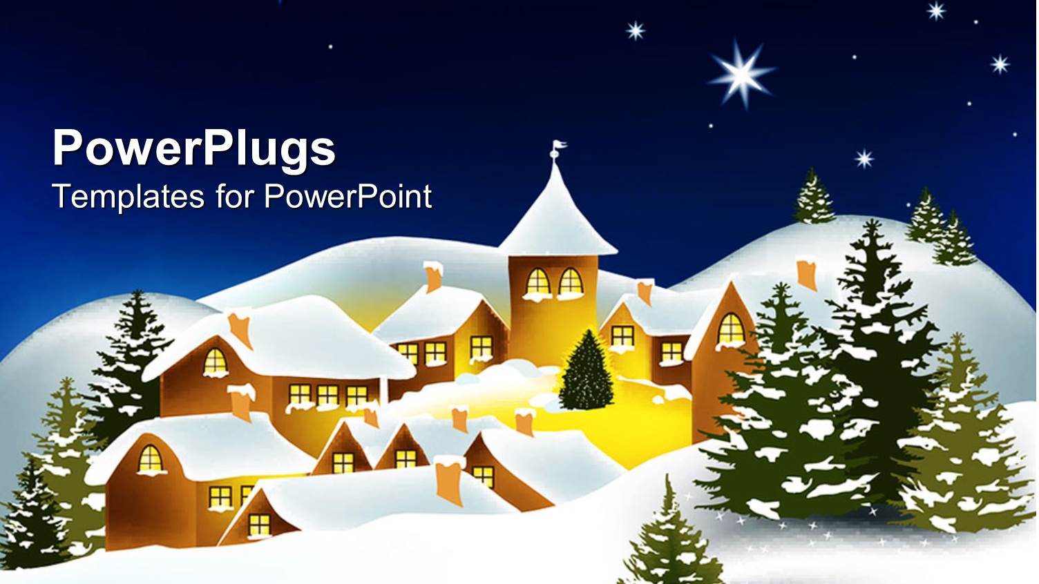 Cute House Covered by Snow in Winter