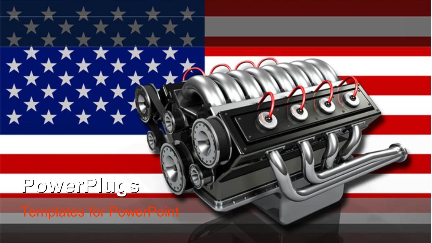 a Cylinder with an American Flag in the Background