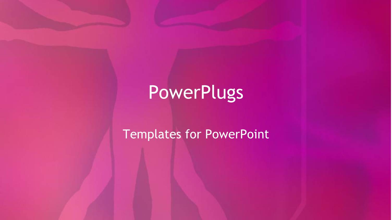 Da Vinci's Vitruvian Man in Purple with Violet Background