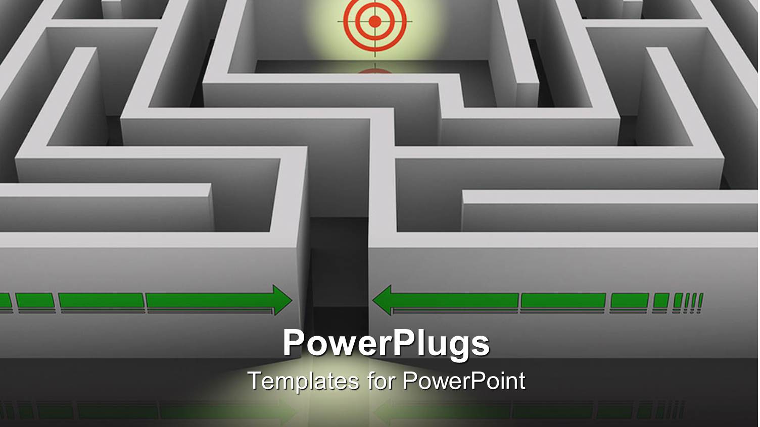 a Dart Board in the Middle of a 3D Labyrinth
