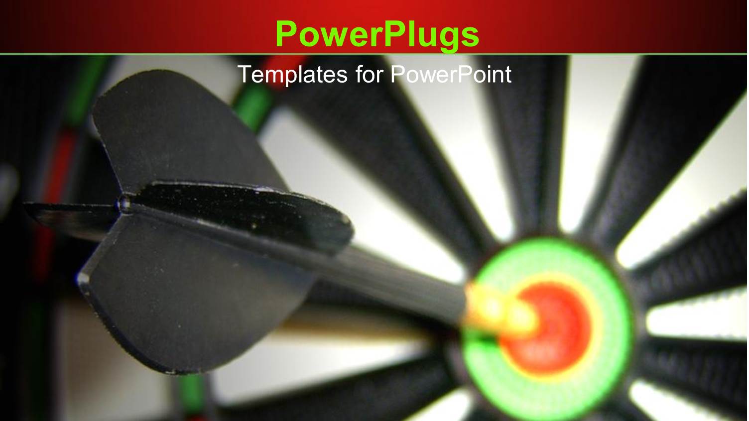 a Dart Hitting the Target with Blur Background