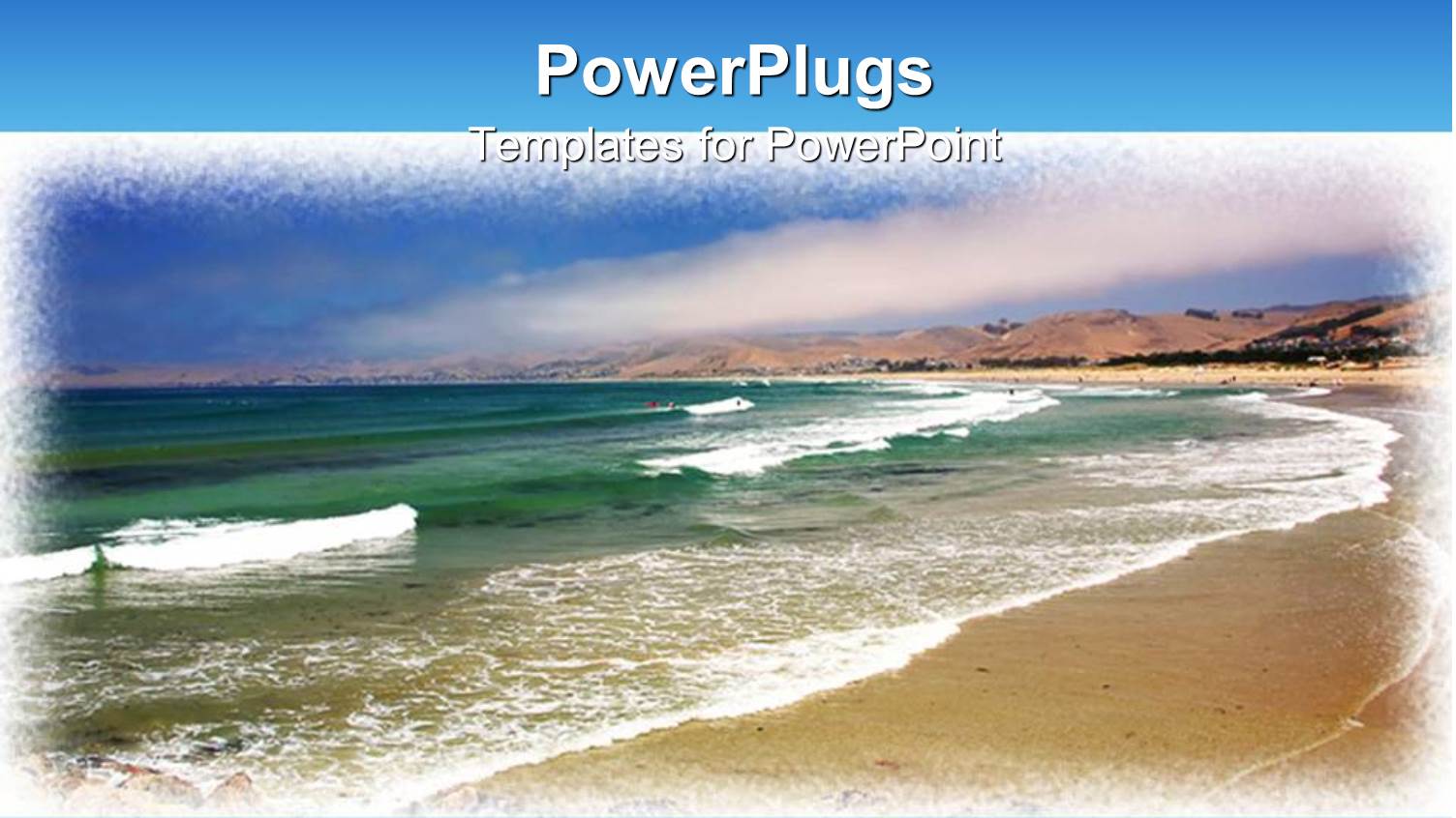 Day Light View of a Beach with Sea Waves on its Shore