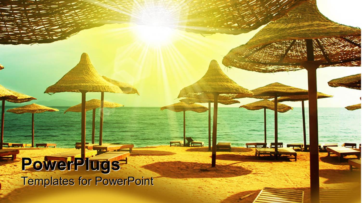 Day Light View of Lots of Umbrella Tents on a Beach