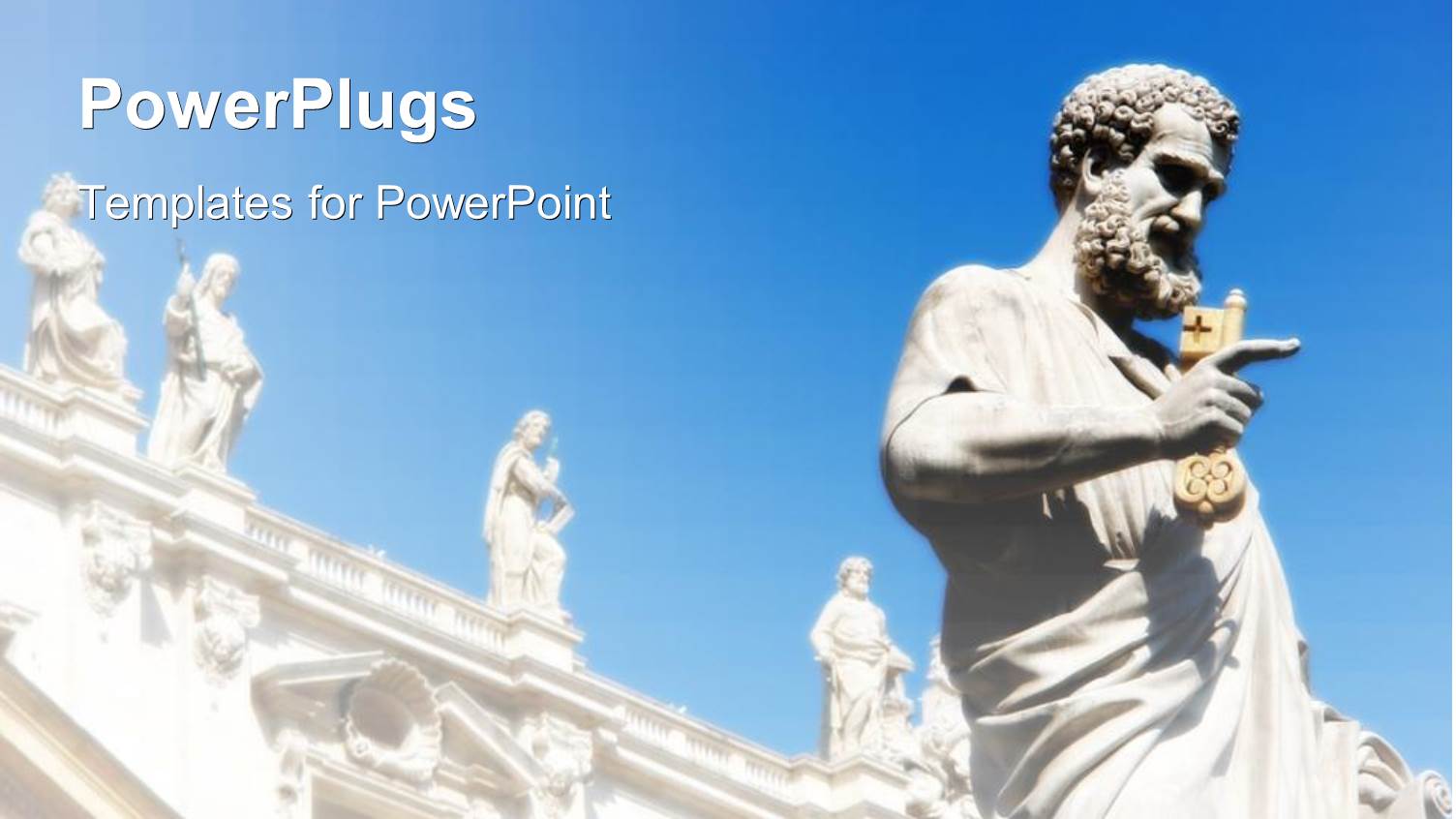 Day Time View of a big Statue of a Saint