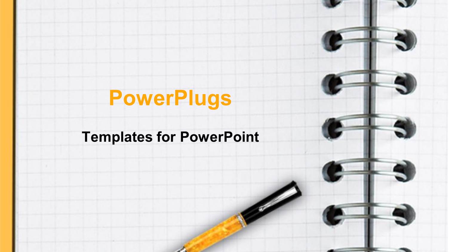 Decorative Pen Laying on Blank Sheet of Notebook Paper