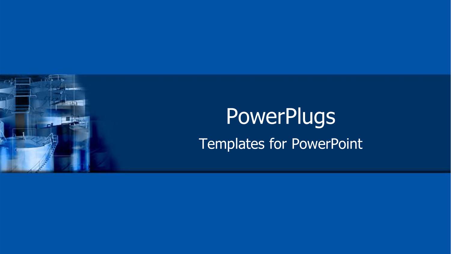 Deep Blue Plane Background with a Manufacturing Plant