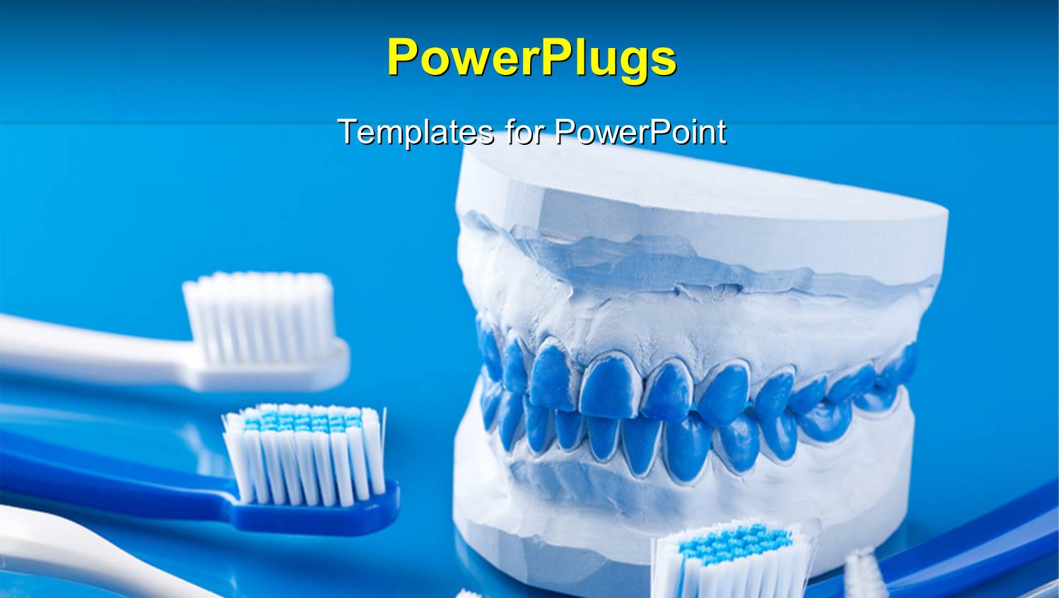 Dental Molds and Toothbrushes with Blue Color