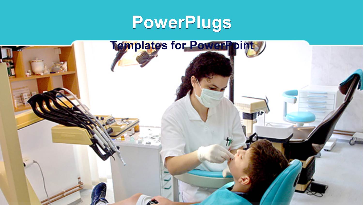 a Dentist Attending to a Young Boy on a Chair