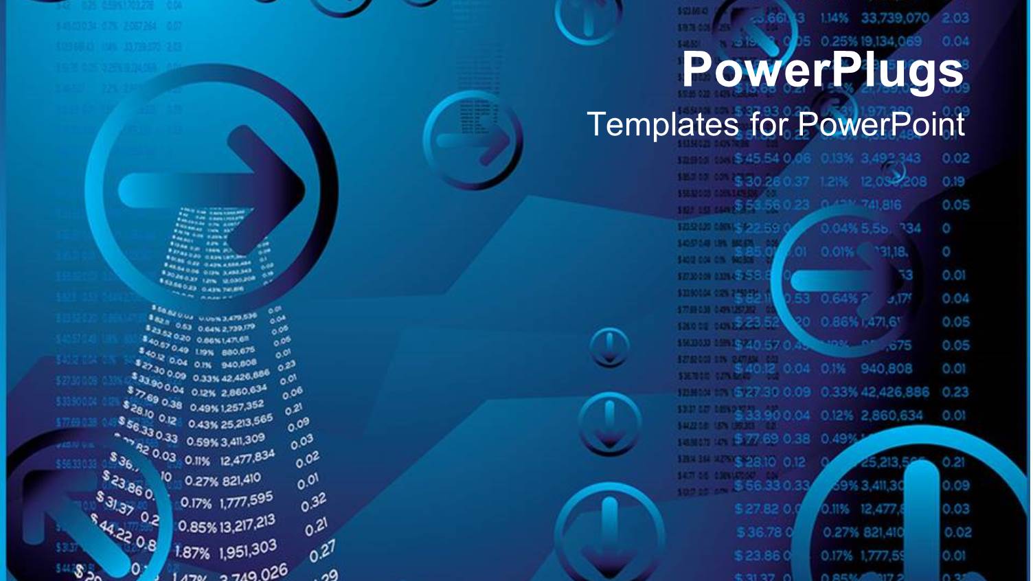 Depiction of Animated Arrows and Figures in Blue Color