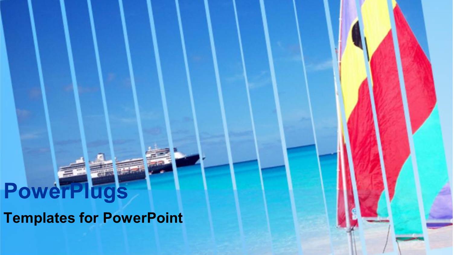 Depiction of a Boat on a River with a Flag