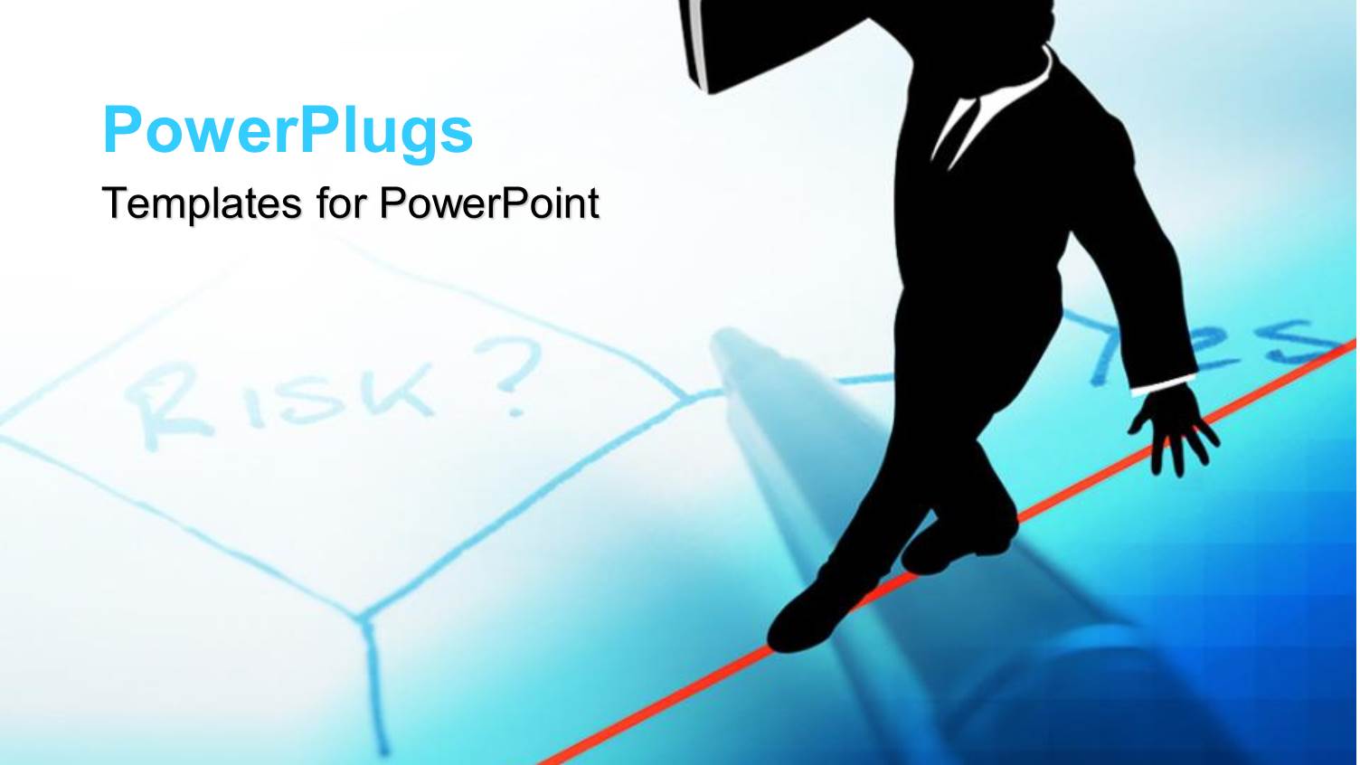 Depiction of a Business Man with a Brief Case Walking on a Rope