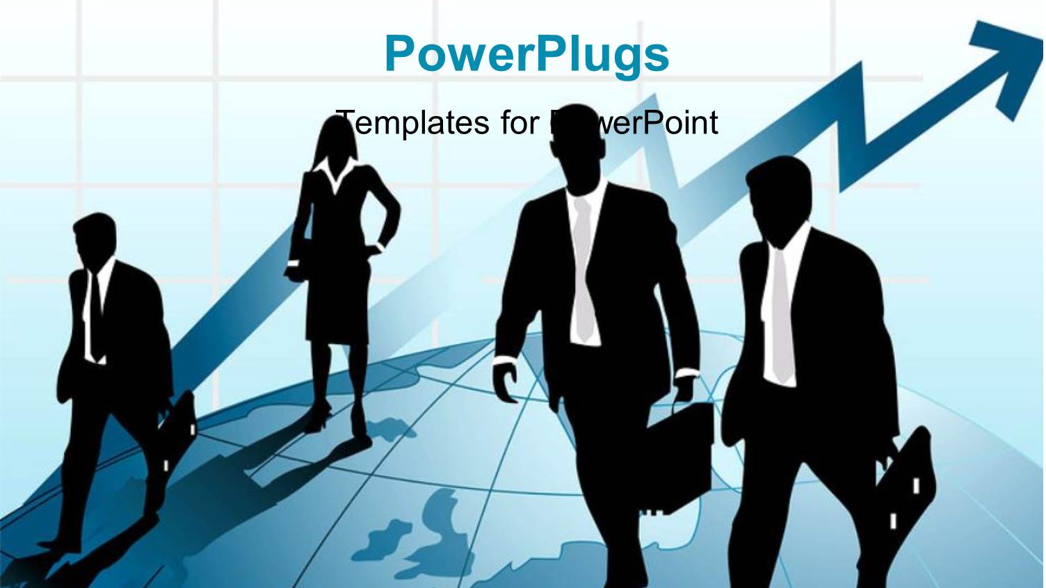 Depiction of Business Professionals Walking on Earth Globe 