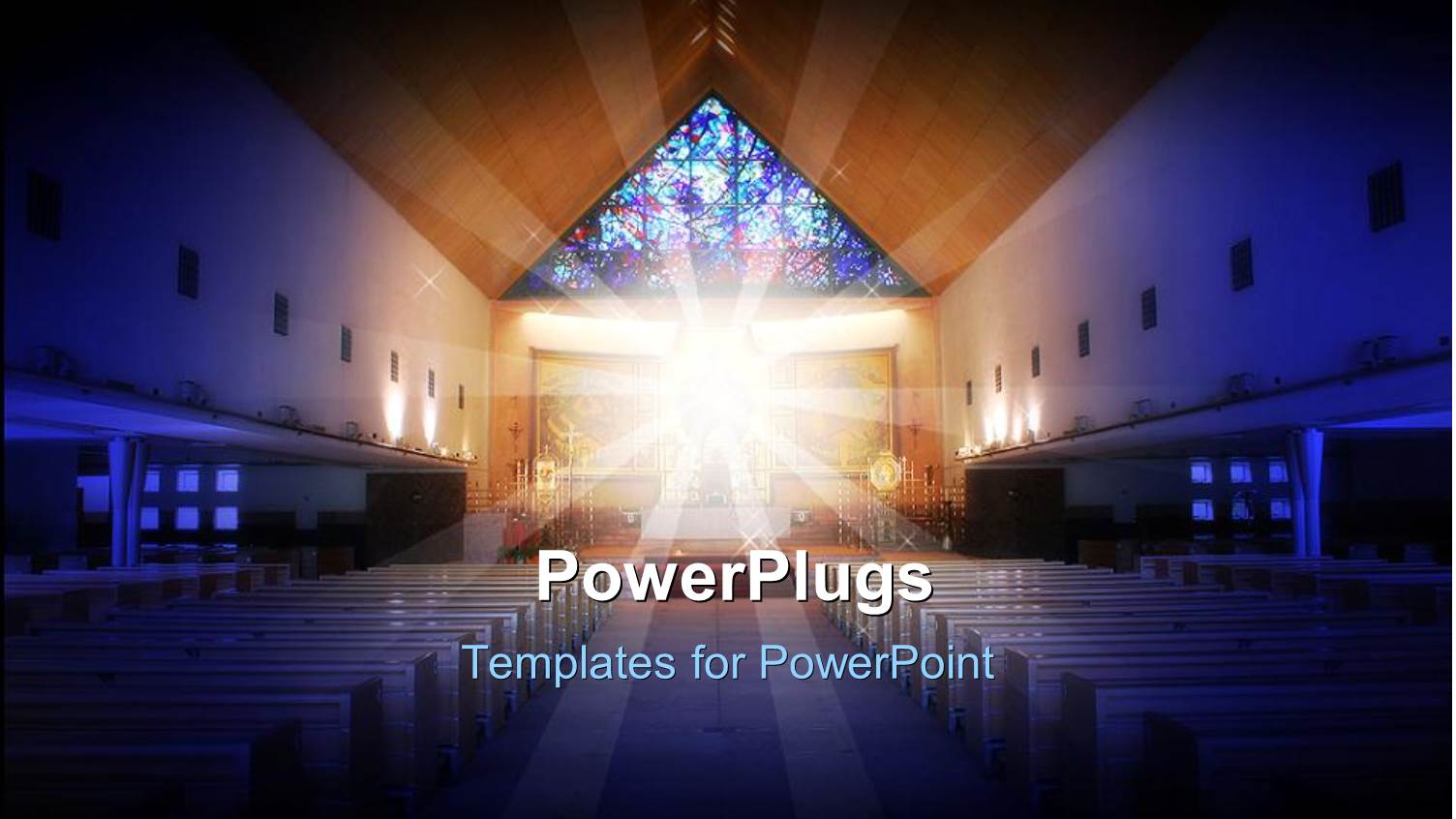 a Depiction of a Church with Holy Light in the Middle of it