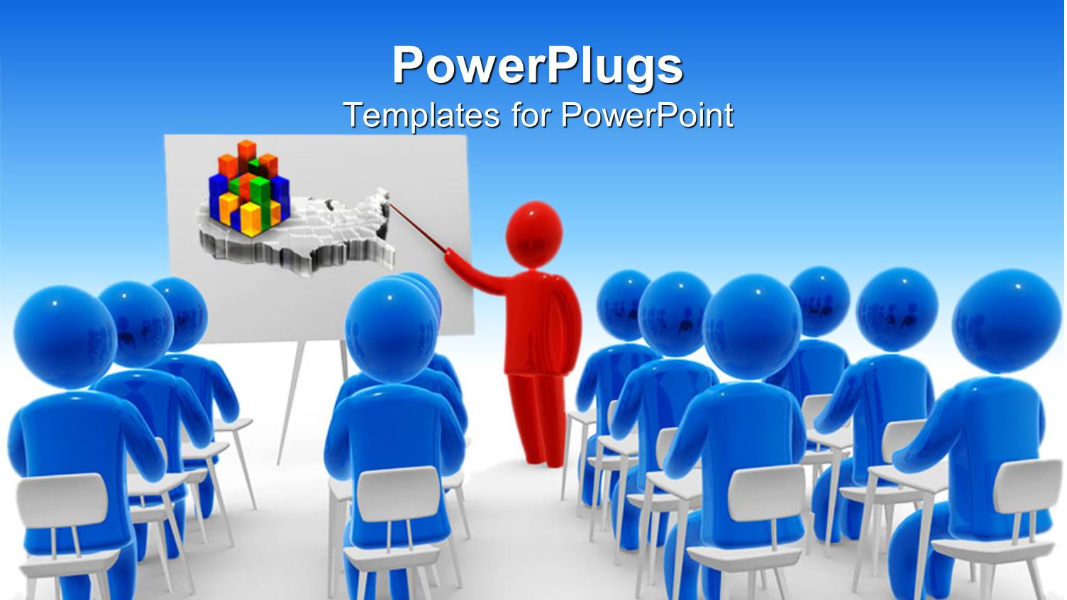 a Depiction of a Classroom with a Teacher Teaching Economics