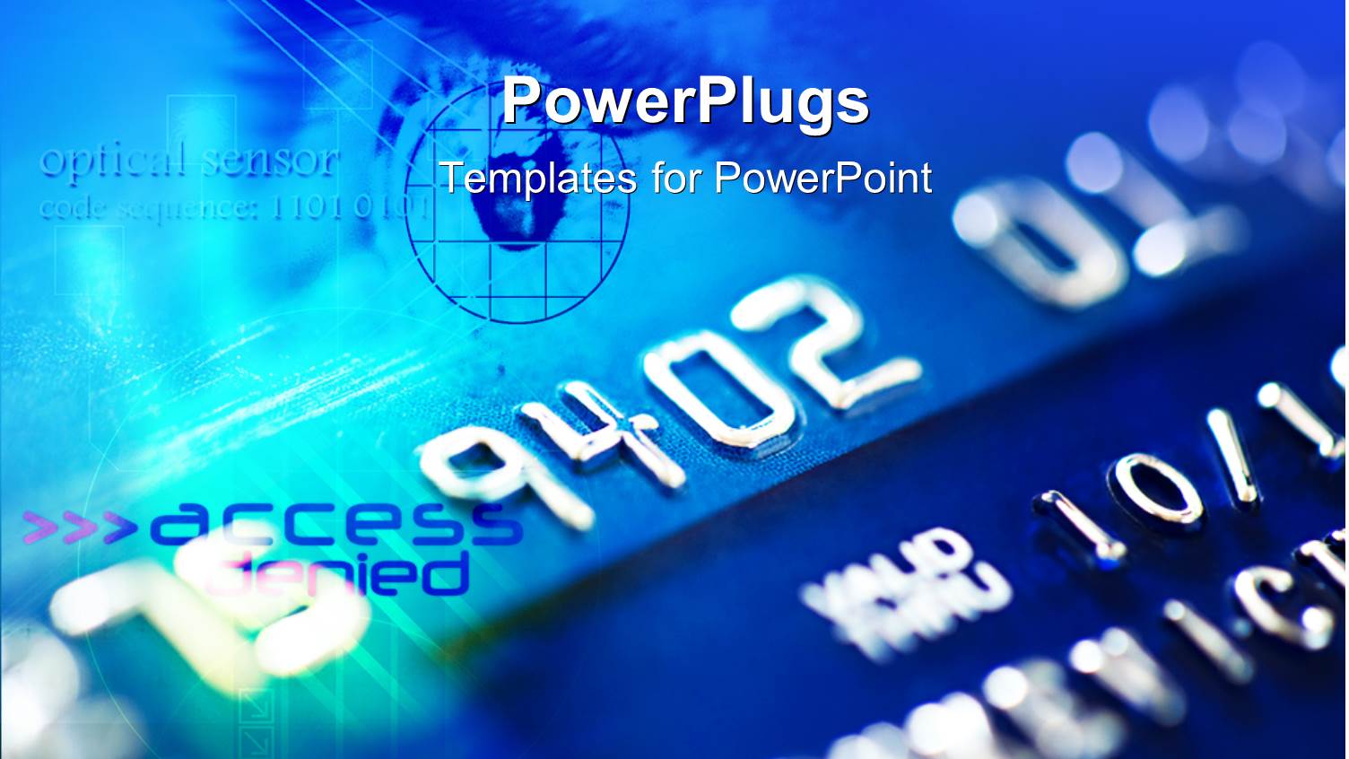 Depiction of Credit Card Security with Security Sensors on Card