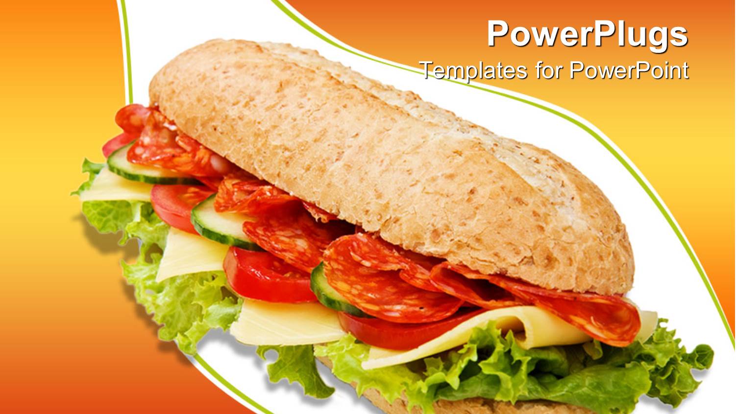 the Depiction of a Delicious Sandwich with a Lot of Vegetables