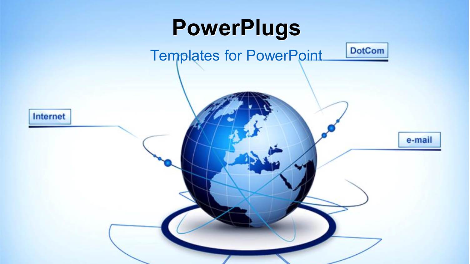 Depiction of Digital Communication with Locations on Earth Globe Linked by Internet