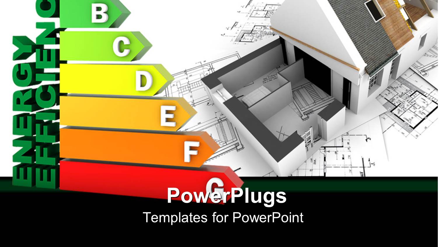 the Depiction of Energy Efficiency Along with a House in the Background