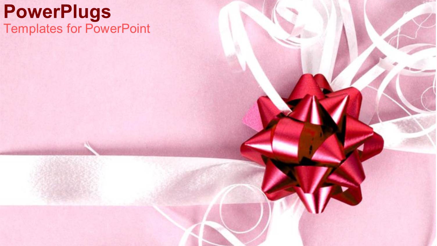 a Depiction a Gift Wrapped with Pinkish Background and Place for Text