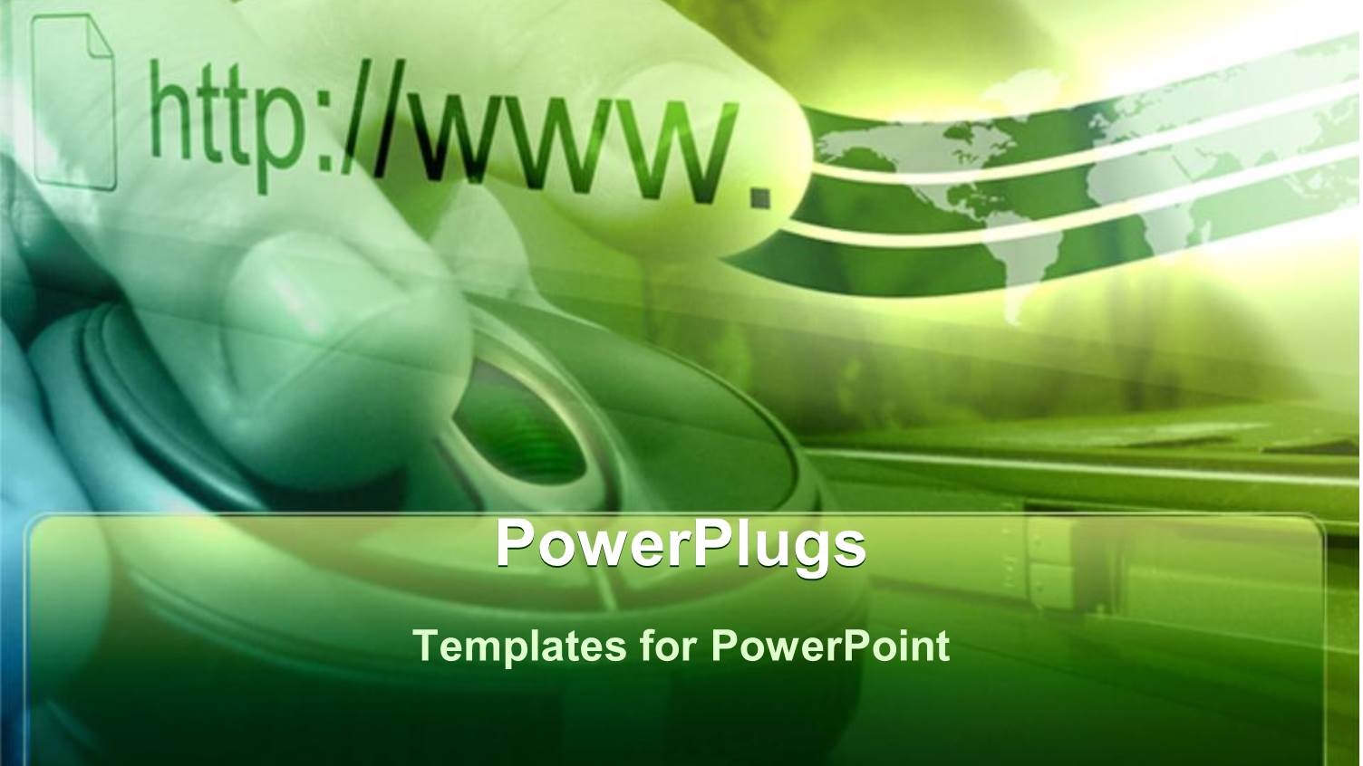 Depiction of Green Background with Human Hands on a Mouse