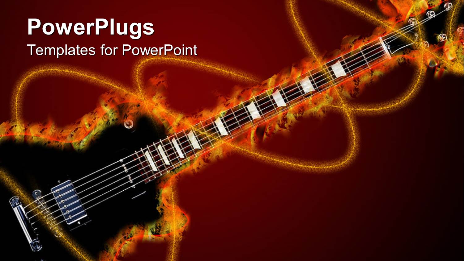 a Depiction of a Guitar and Various Lines Surrounding it