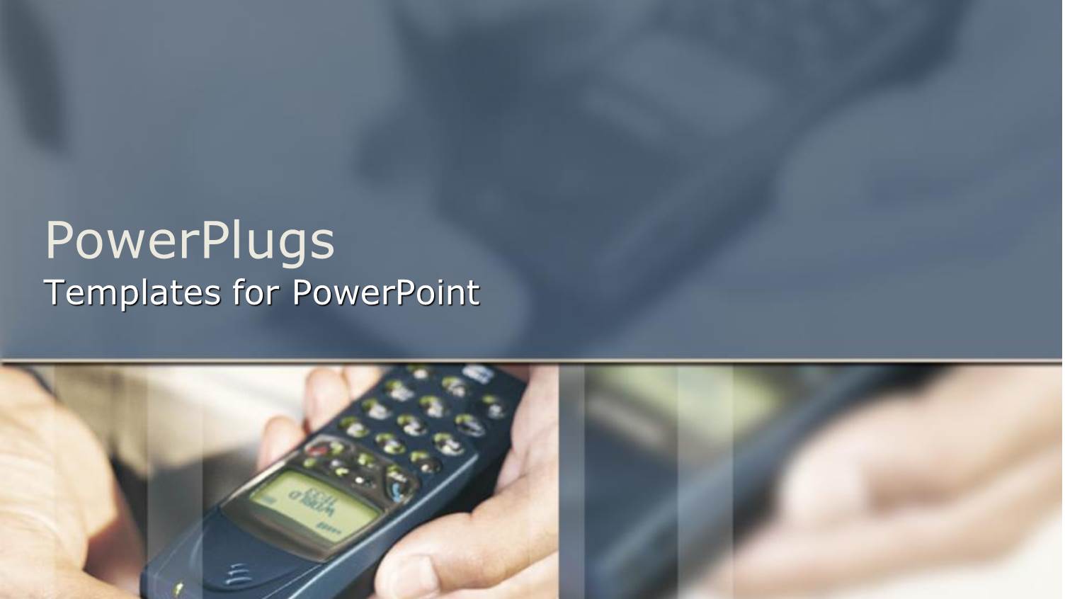 Depiction of a Human Hand Holding a Black Phone