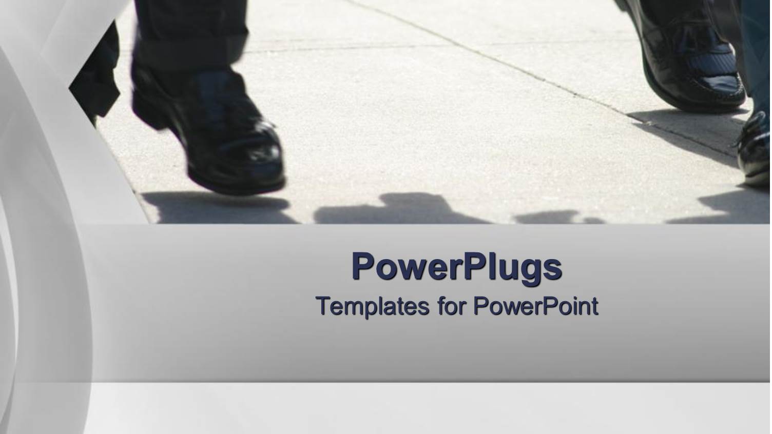 Depiction of Human Legs in Black Shoes and Trousers