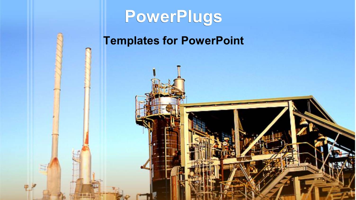 Depiction of an Industrial Power Plant Under Going Construction