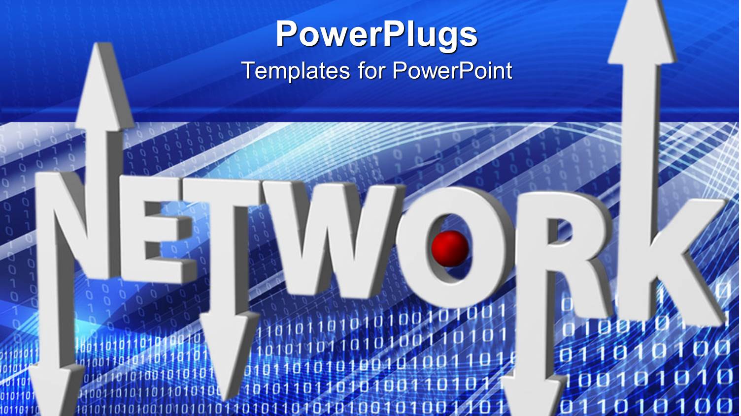 Depiction of a Network Text on a Blue Background