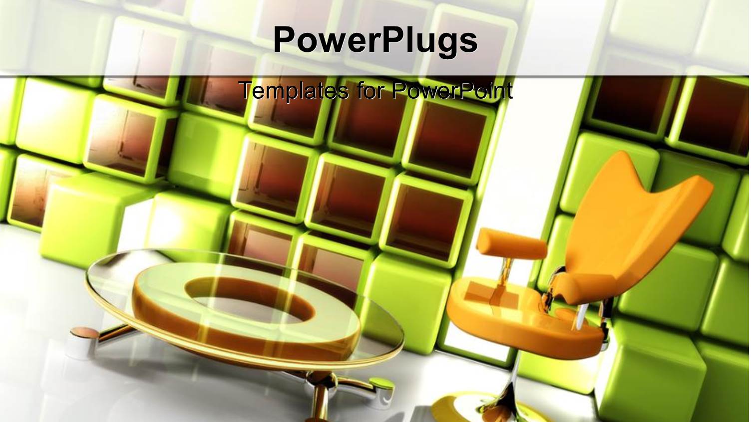 a Depiction of an Office with Chair and Table