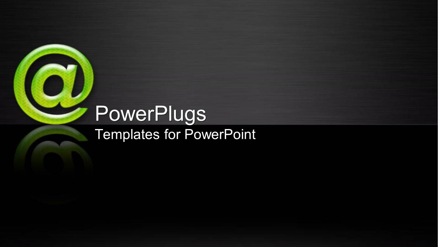 Depiction of  a Plain Black Background with an @ Symbol