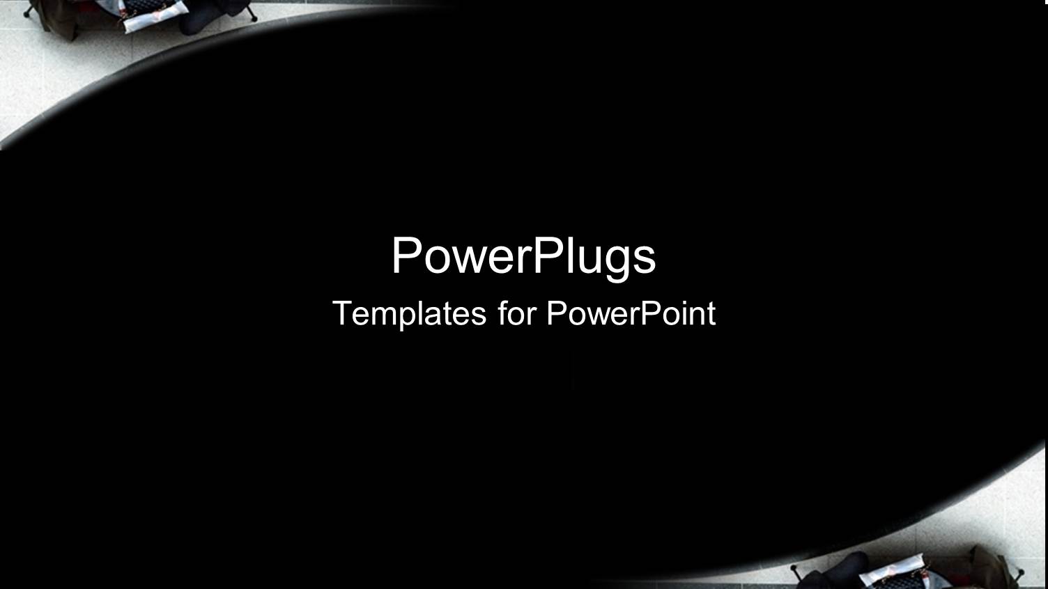 Depiction of a Plain Black Background with Two People