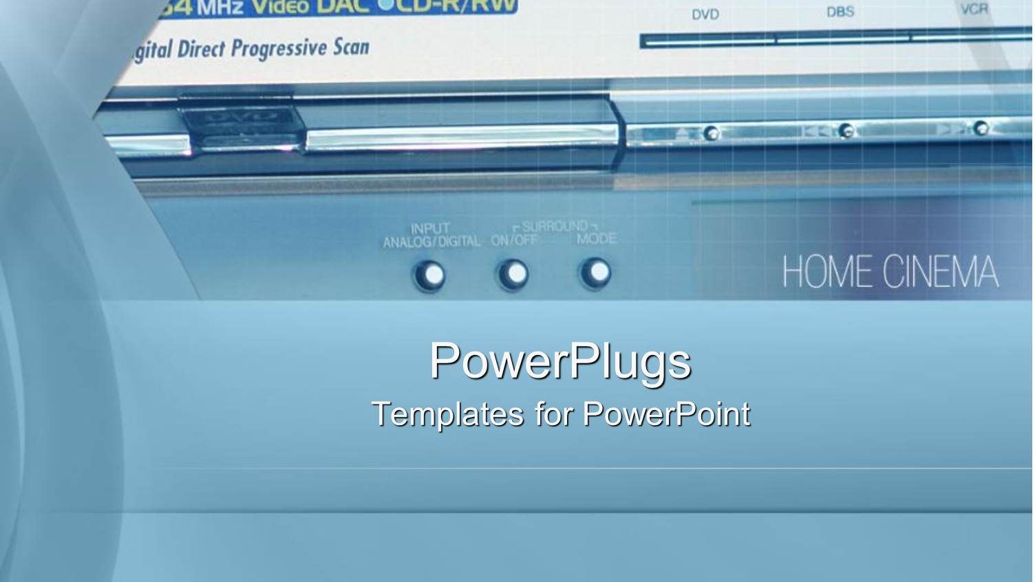 Depiction of a Plain Blue Background with a Cd Player