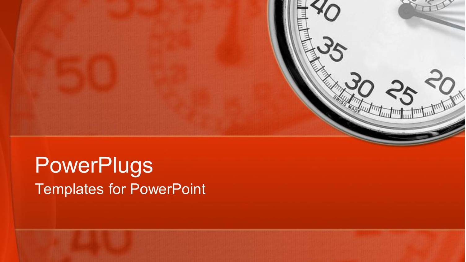 Depiction of a Plain Orange Background with a Stop Watch