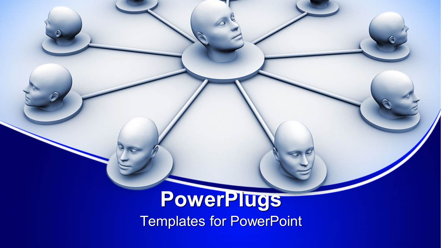 Depiction of Social Network Linked with just Human Heads