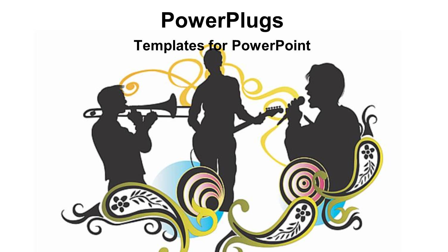 Depiction of Three Human Figures Singing and Plying Musical Instruments