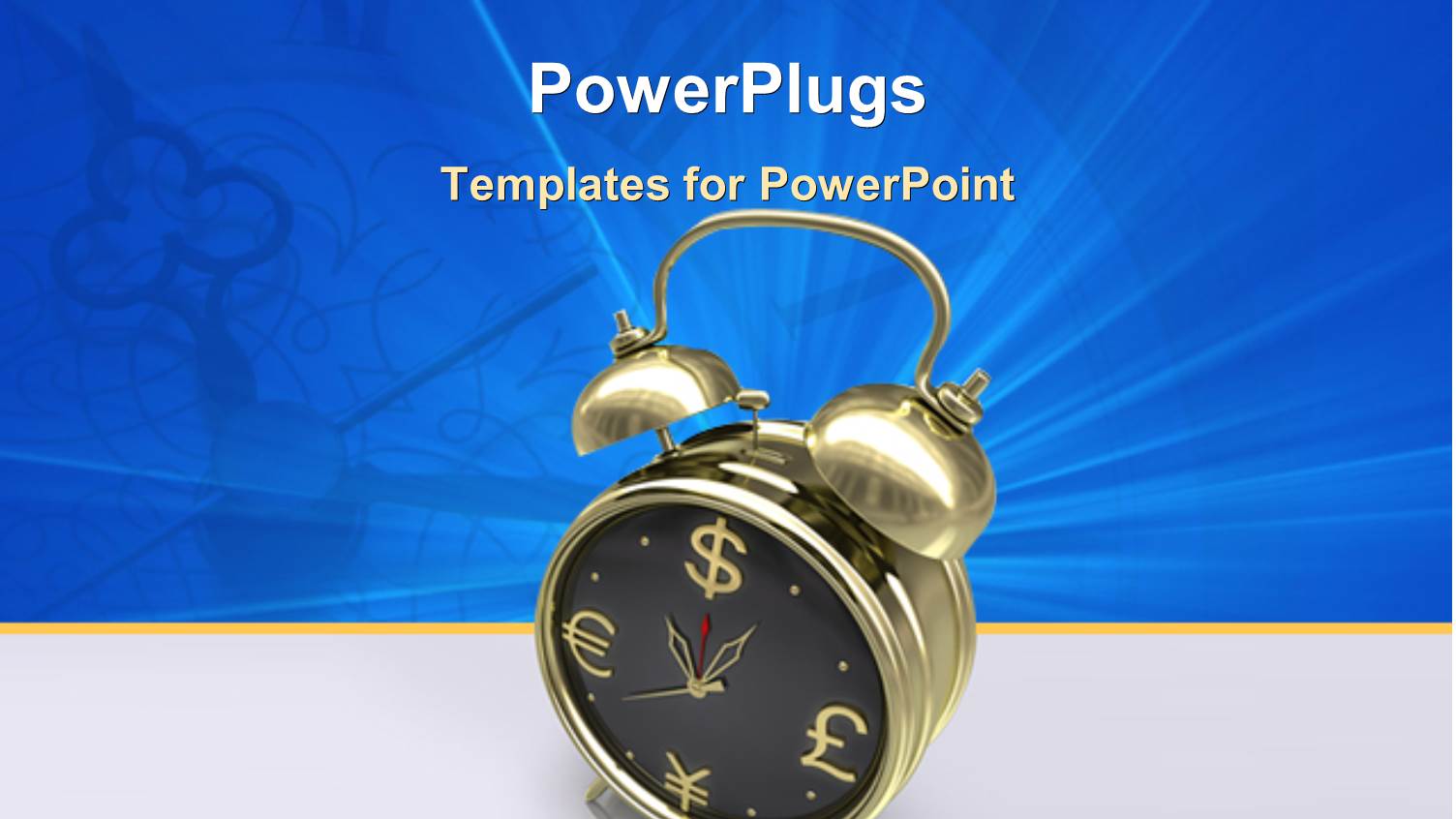 Depiction of TIME Significance with Alarm Clock and Currency Symbols