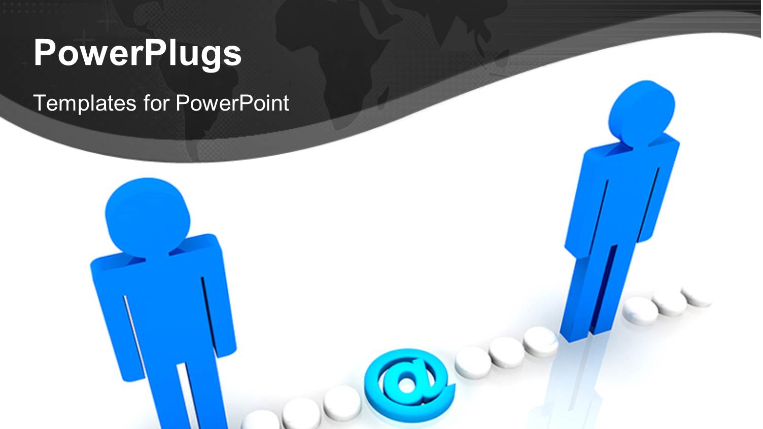 Depiction of Two 3D Men Connected Together Through the Internet