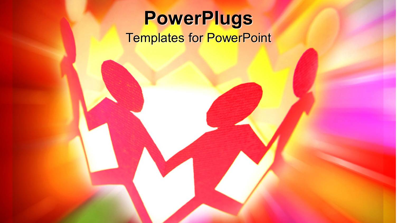 Depiction of Unity with Paper People Holding Hands in Circle