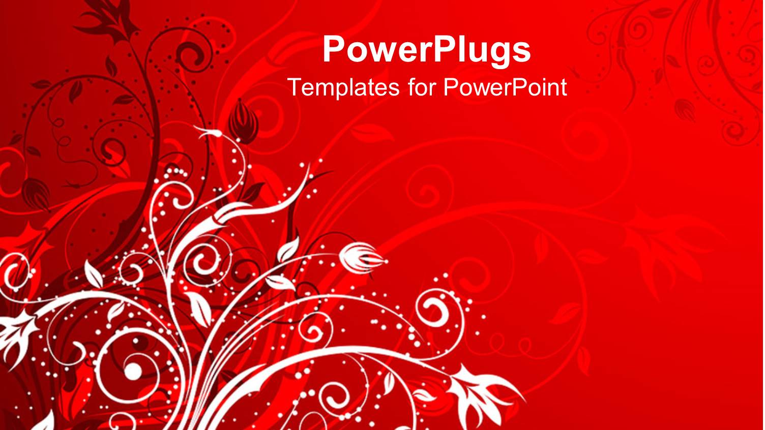 a Depiction of Various Flowers with their Reflection in Red Background