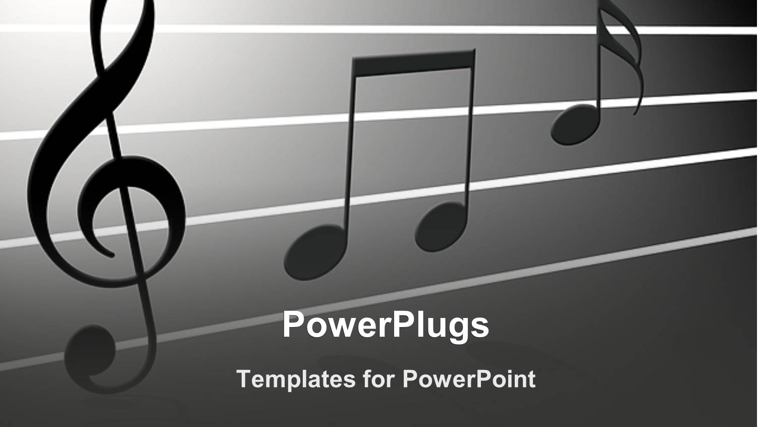 a Depiction of Various Music Notes Together with Grey Background