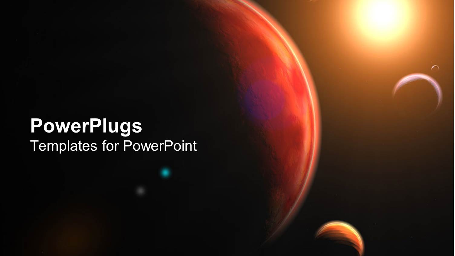 a Depiction of Various Planets and the View of Sunlight on them