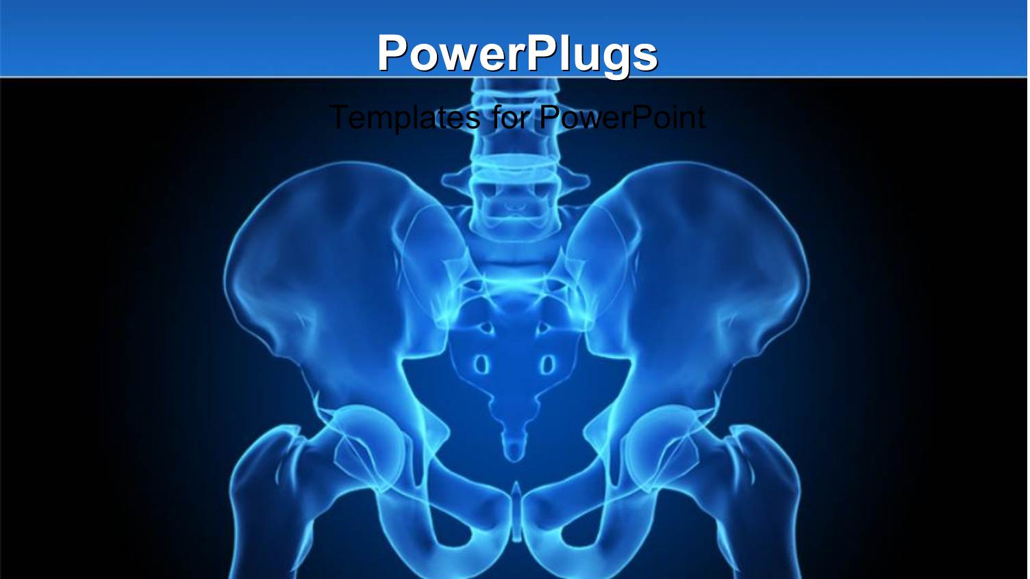 Depiction of X-ray Scan of Human Hips Region