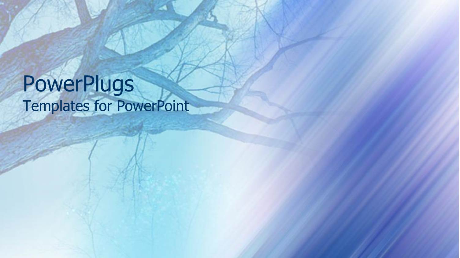 Design Representing Empty Tree Branches Faded in the Gradient Blue and Purple Background