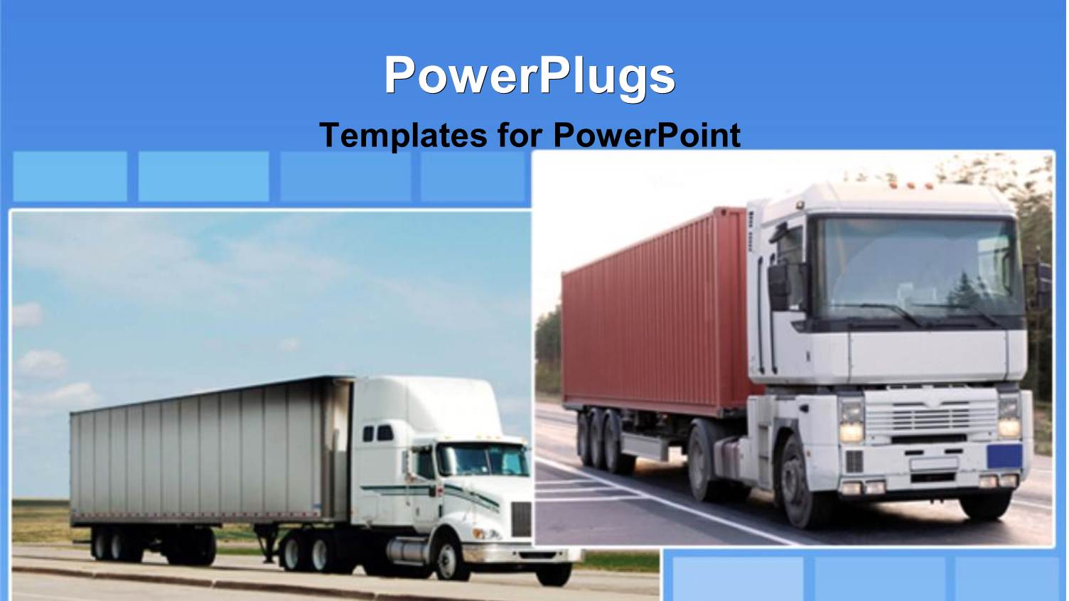 Diesel Trucks Transporting Goods, Over the Road Driving